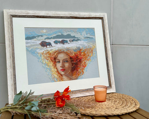 Mother Nature. Earth - Cross Stitch Kit by Aine