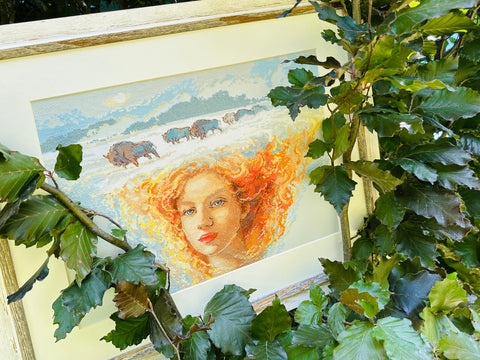 Mother Nature. Earth - Cross Stitch Kit by Aine