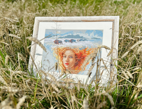 Mother Nature. Earth - Cross Stitch Kit by Aine