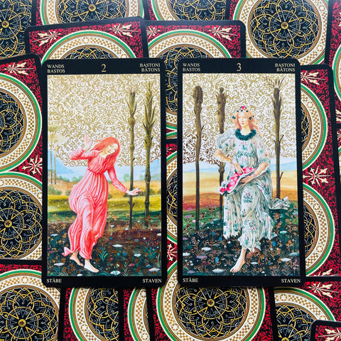 Golden Botticelli Tarot Cards Lo Scarabeo