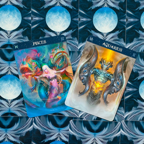 Barbieri Zodiac Oracle cards Lo Scarabeo