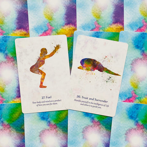 Yoga Wisdom Oracle cards Blue Angel