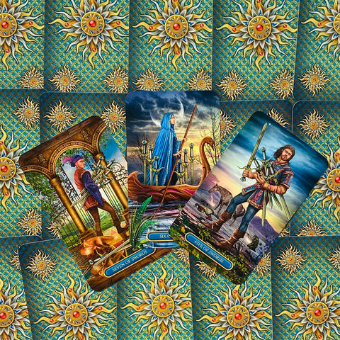 Gilded Tarot Royale cards Llewellyn