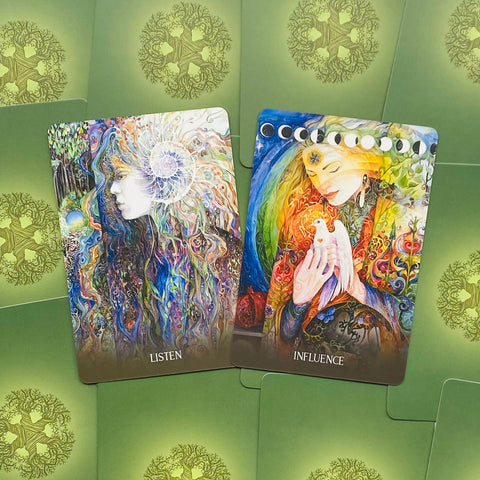 Sacred Earth Oracle cards Blue Angel