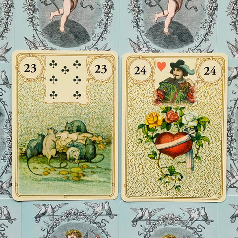 Golden Lenormand Oracle cards Lo Scarabeo