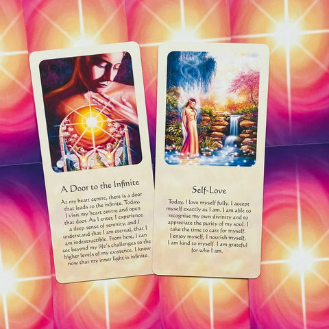 Inspirational cards Messages of Life Blue Angel