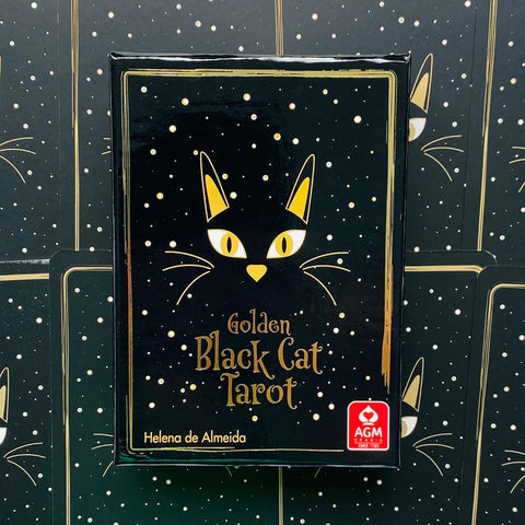 Golden Black Cat Tarot Cards