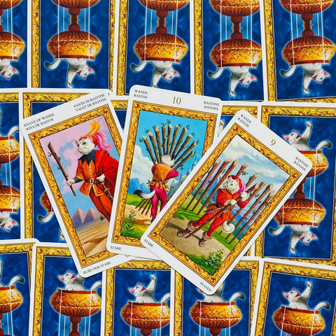 Tarot Of White Cats cards deck Lo Scarabeo