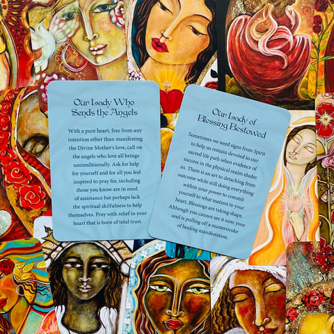 Mother Mary Oracle Pocket Edition Cards Blue Angel