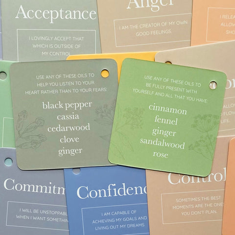 Essential Oil Aromatherapy cards Rockpool