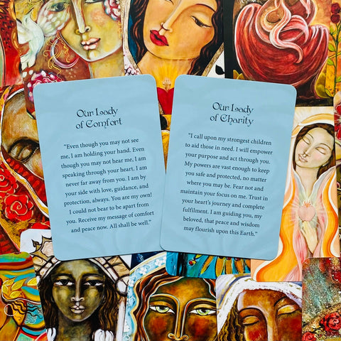 Mother Mary Oracle Pocket Edition Cards Blue Angel