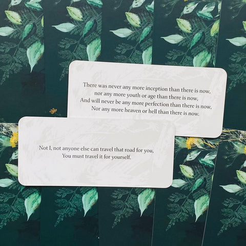 Leaves of Wisdom cards Blue Angel