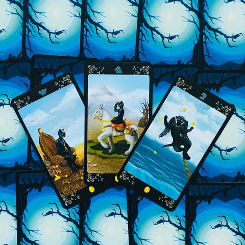 Black Cats Tarot Cards Lo Scarabeo
