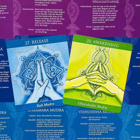 Mudras for Awakening the Energy Body deck and book set US Games Systems