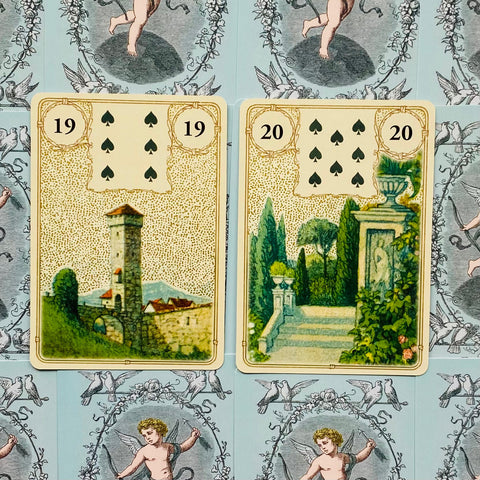 Golden Lenormand Oracle cards Lo Scarabeo