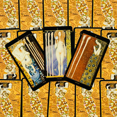 Klimt Tarot (Golden Mini Edition) Cards Lo Scarabeo