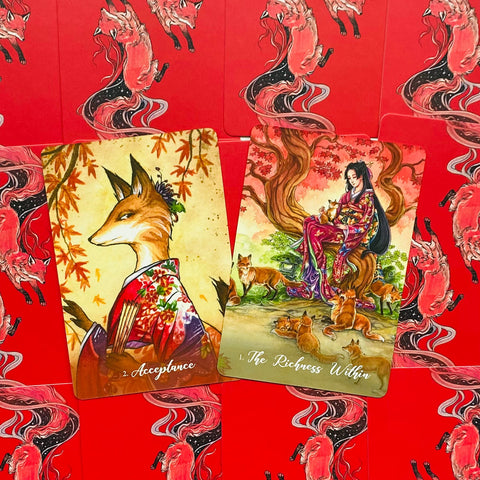 Foxfire The Kitsune Oracle cards Blue Angel