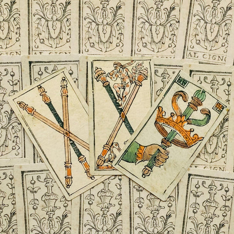 Minchiate Al Cigno cards Lo Scarabeo