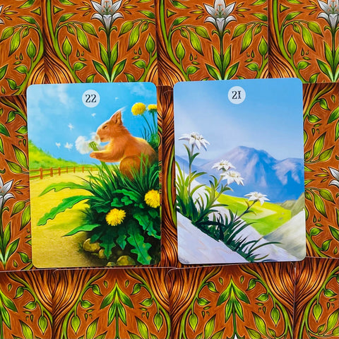 Herbs And Plants Lenormand oracle cards Lo Scarabeo