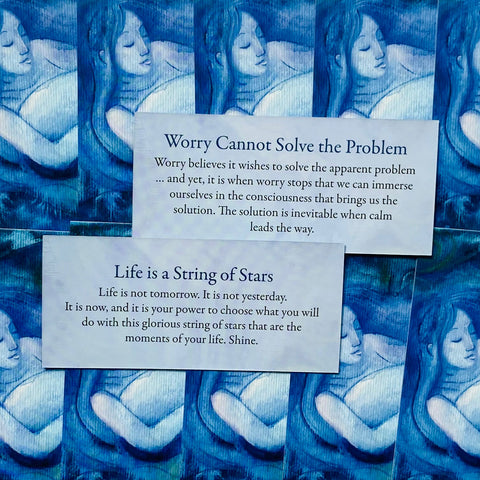 Calming Inspirations Mini Oracle cards Blue Angel