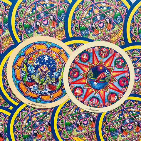 Mandala Healing Oracle Cards Blue Angel