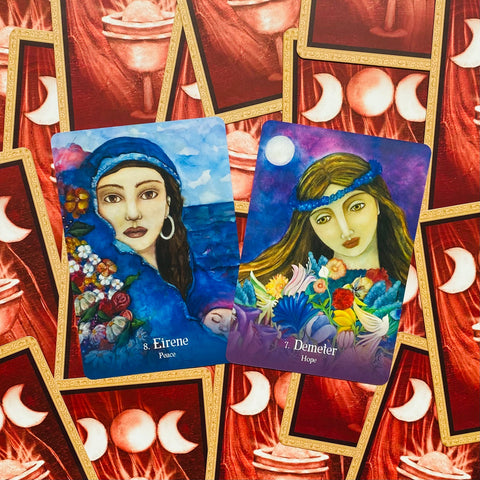 Sacred Mothers and Goddesses Oracle Cards Blue Angel