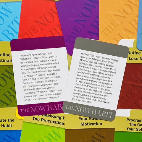 The Now Habit Motivation Cards Tarcher