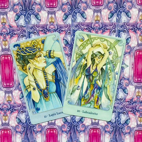 Fairy Gems a crystal Oracle Cards and Book set US Games Systems