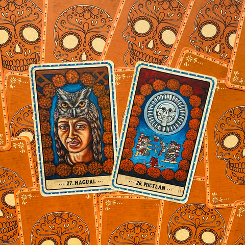 Dia De Los Muertos Oracle cards Blue Angel