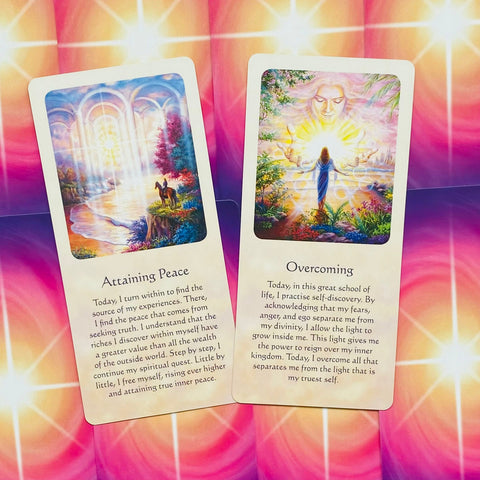 Inspirational cards Messages of Life Blue Angel