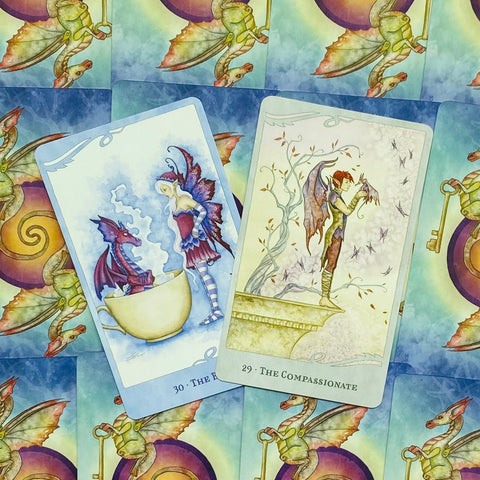 For The Love Of Dragons Oracle Cards and Book set US Games Systems