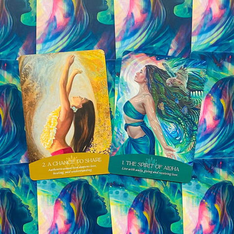 Whispers Of Aloha oracle cards Blue Angel