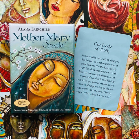 Mother Mary Oracle Pocket Edition Cards Blue Angel