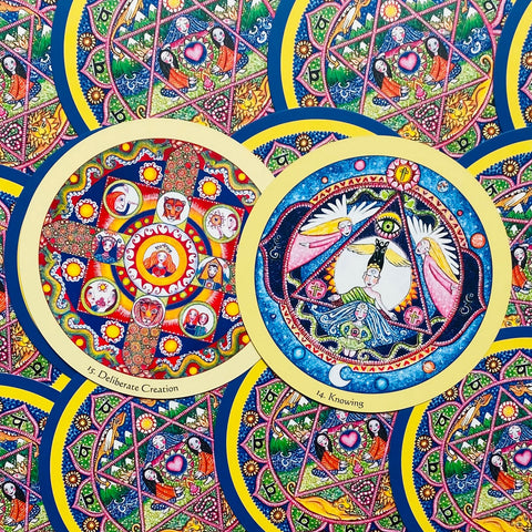 Mandala Healing Oracle Cards Blue Angel
