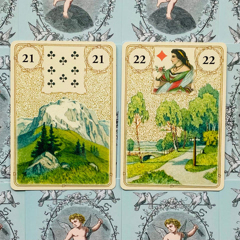 Golden Lenormand Oracle cards Lo Scarabeo