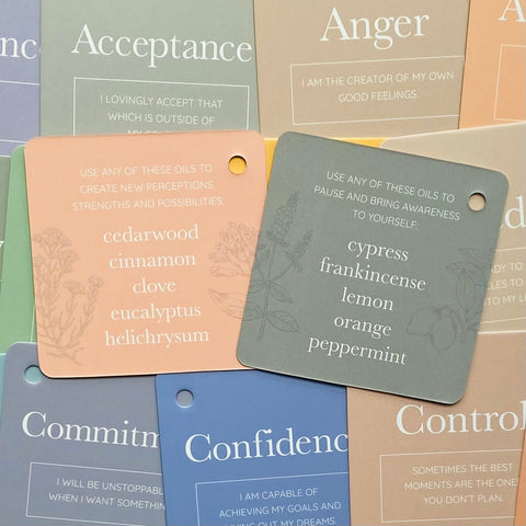 Essential Oil Aromatherapy cards Rockpool