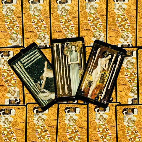 Klimt Tarot (Golden Mini Edition) Cards Lo Scarabeo