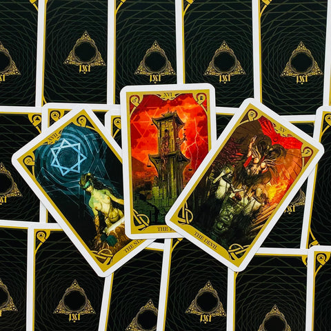 Night Sun Mini Tarot Cards Lo Scarabeo
