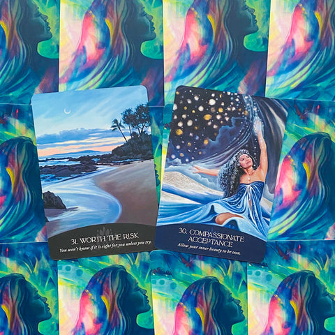 Whispers Of Aloha oracle cards Blue Angel