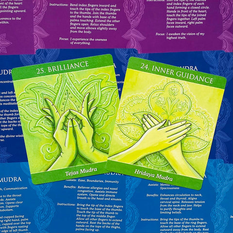 Mudras for Awakening the Energy Body deck and book set US Games Systems