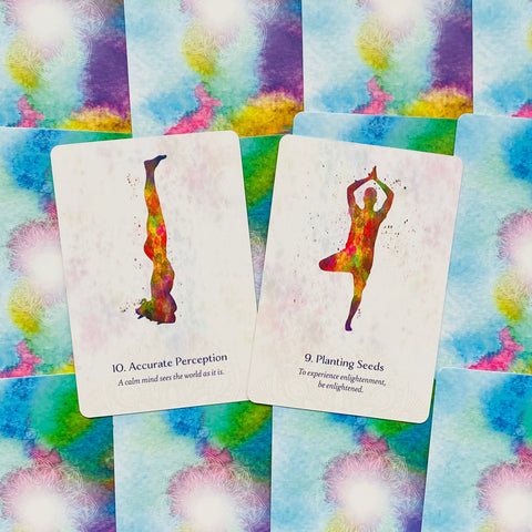 Yoga Wisdom Oracle cards Blue Angel