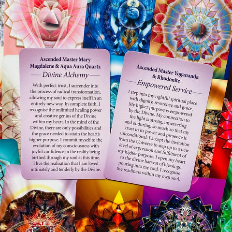 Crystal Mandala Activation Cards Blue Angel