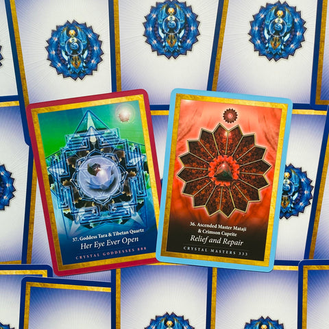 Crystal Mandala Oracle cards Blue Angel