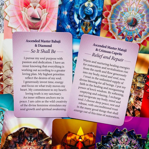 Crystal Mandala Activation Cards Blue Angel
