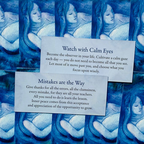Calming Inspirations Mini Oracle cards Blue Angel