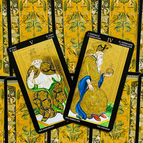 Golden Visconti Grand Trumps Tarot Cards Lo Scarabeo