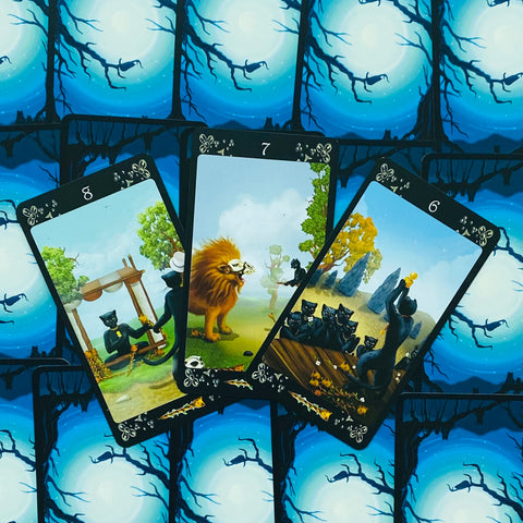 Black Cats Tarot Cards Lo Scarabeo