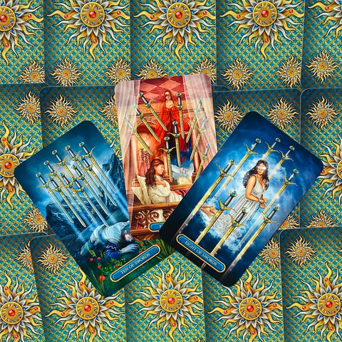 Gilded Tarot Royale cards Llewellyn