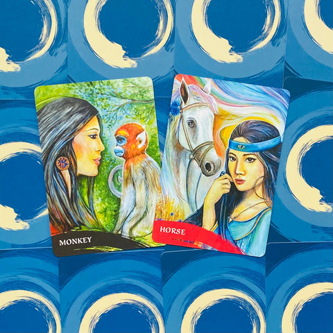 The Zen Of Animals Oracle Cards Blue Angel