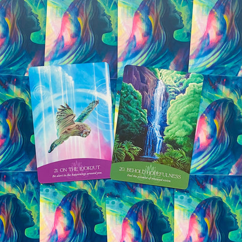 Whispers Of Aloha oracle cards Blue Angel